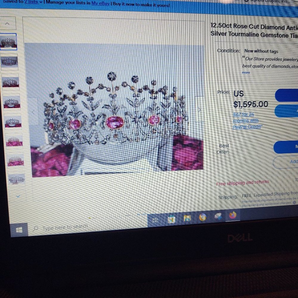 Tiara real stones